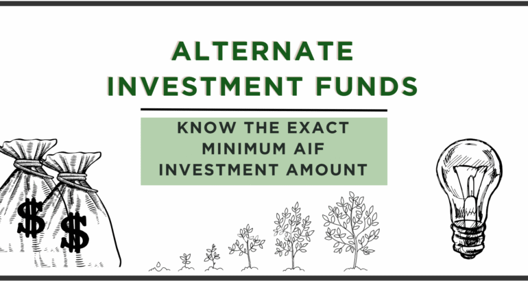 Overview of AIF minimum investment requirements — Aequitas India
